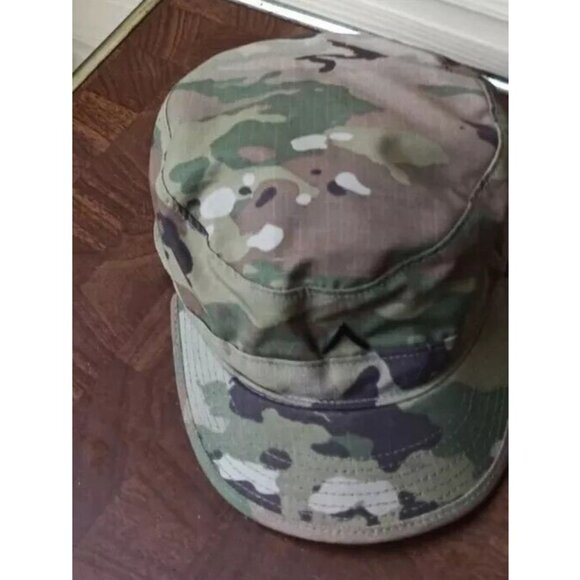 US Army Patrol Camo Cap Mens Size 7 Fitted Cap Hat - Picture 5 of 12